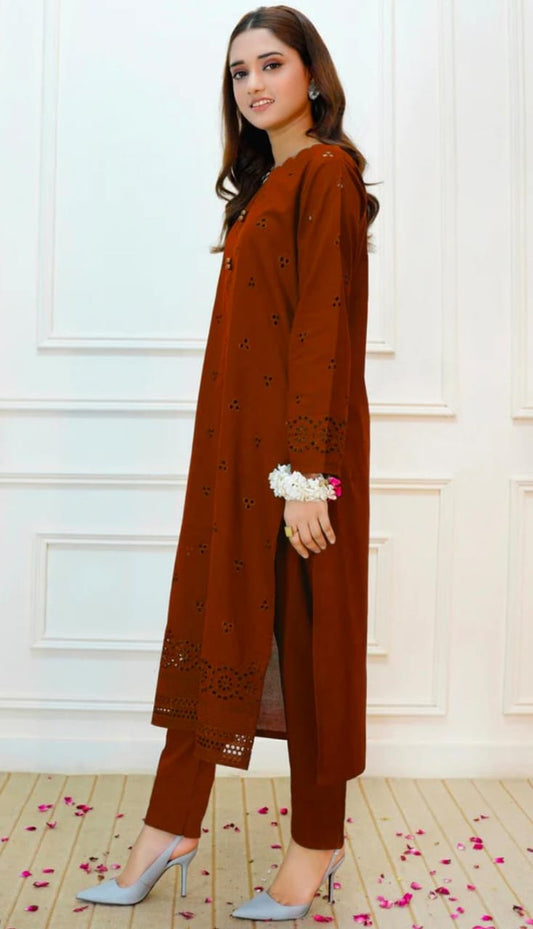 Embroidered Lawn Suit