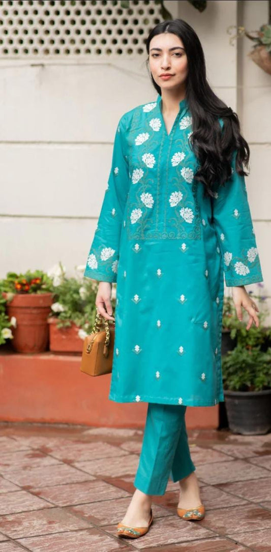 Embroidered Cotton lawn 3Pcs Suit