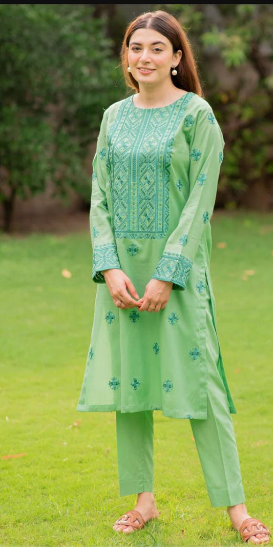 Embroidered 3pcs lawn suit